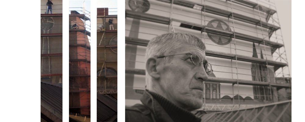 Sgraffito an einer Fassade, Osloer Stra&szlig;e